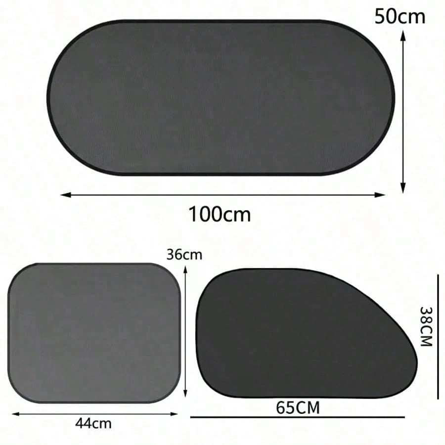 1-5 Pcs Universal Car Sun Visor Foldable Auto Side Window Rear Windshield Mesh Sunshade Car Windshield Rear Sun Visor.Car Essentials,Car Window Shade,Car Accessories,Best Gifts For Friends, Graduation