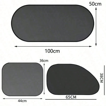 1-5 Pcs Universal Car Sun Visor Foldable Auto Side Window Rear Windshield Mesh Sunshade Car Windshield Rear Sun Visor.Car Essentials,Car Window Shade,Car Accessories,Best Gifts For Friends, Graduation