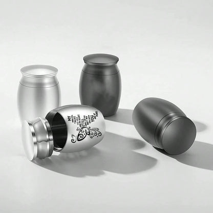 1.57 Inches Small Keepsake Urn For Human Ashes Aluminum Alloy Mini Urn Butterfly Small Ash Urn Tiny Ashes Holder Decorative Funeral Urn