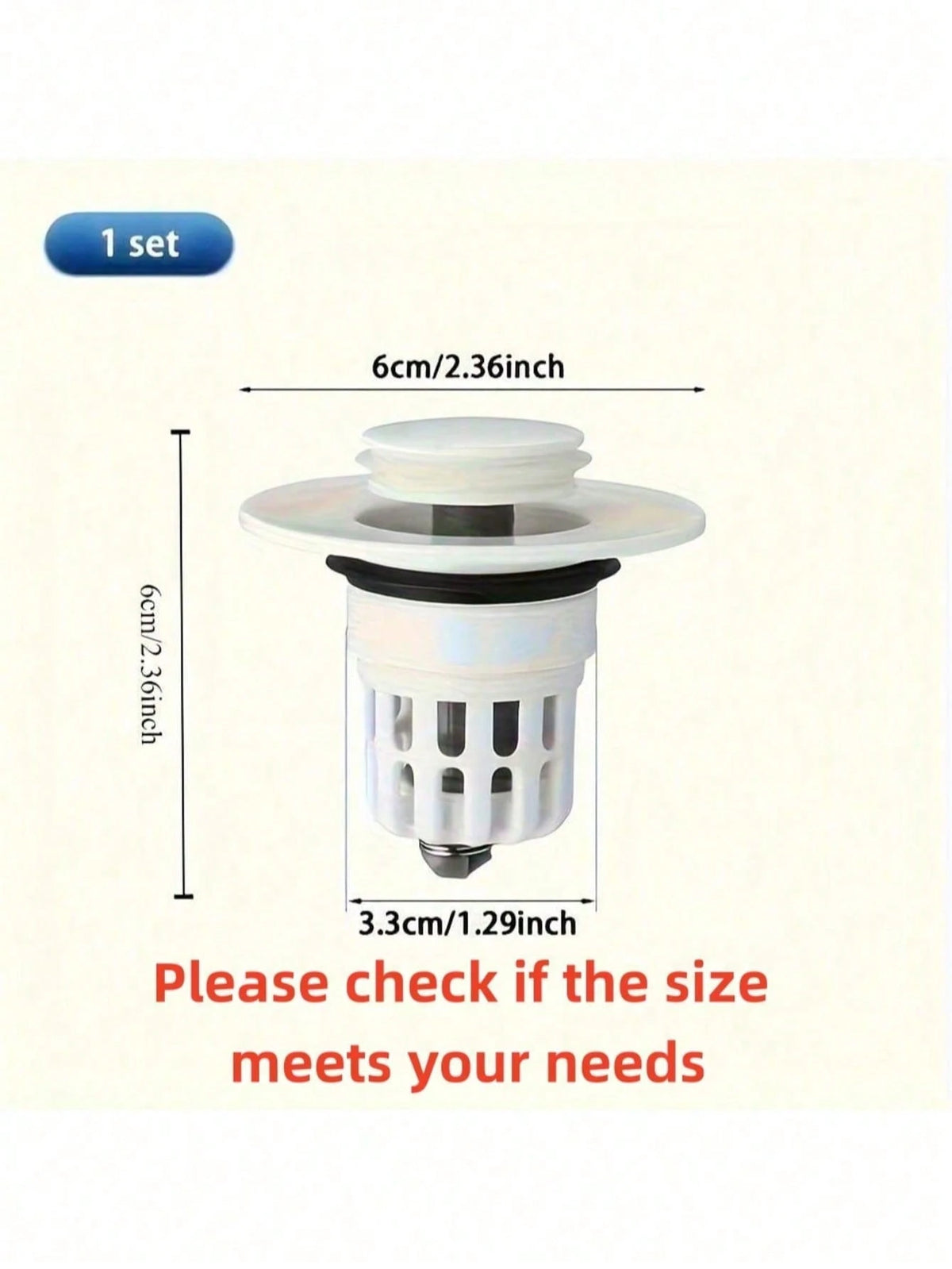 1-5pcs Pop-Up Bathroom Sink Drain Stopper- Multi-Functional Pressure Filter, Durable Plastic Material, Bathroom Sink Anti-Clogging, Efficient Drainage Essential Accessory, Wash Basin Drain Filter, Ho