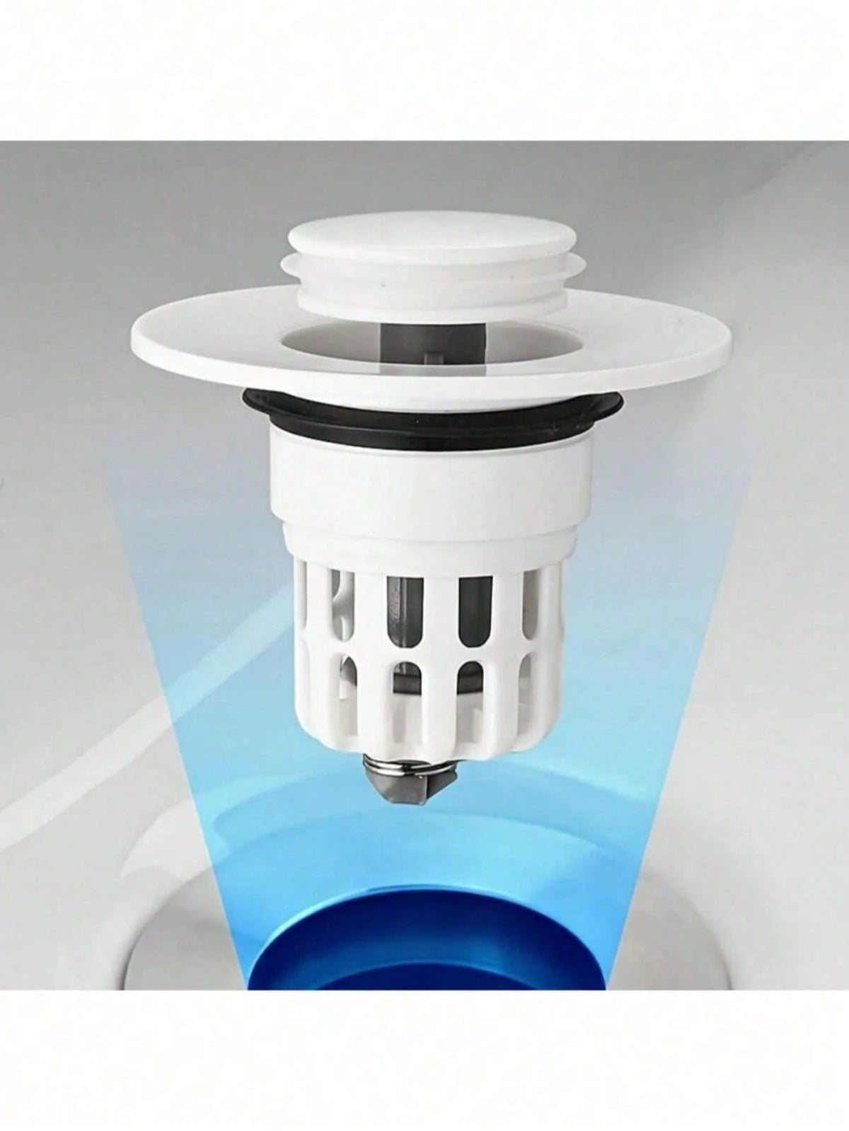 1-5pcs Pop-Up Bathroom Sink Drain Stopper- Multi-Functional Pressure Filter, Durable Plastic Material, Bathroom Sink Anti-Clogging, Efficient Drainage Essential Accessory, Wash Basin Drain Filter, Ho