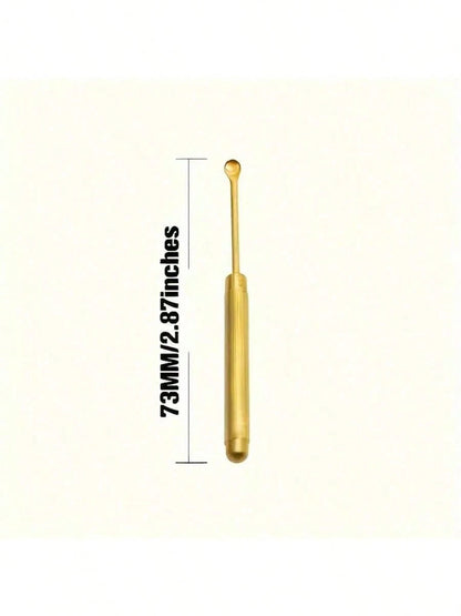 1/8/21pcs Mini Metal Ear Cleaner Spoon With Keychain- No Battery Needed, Travel Essential, Non-Illuminating (No Blade)