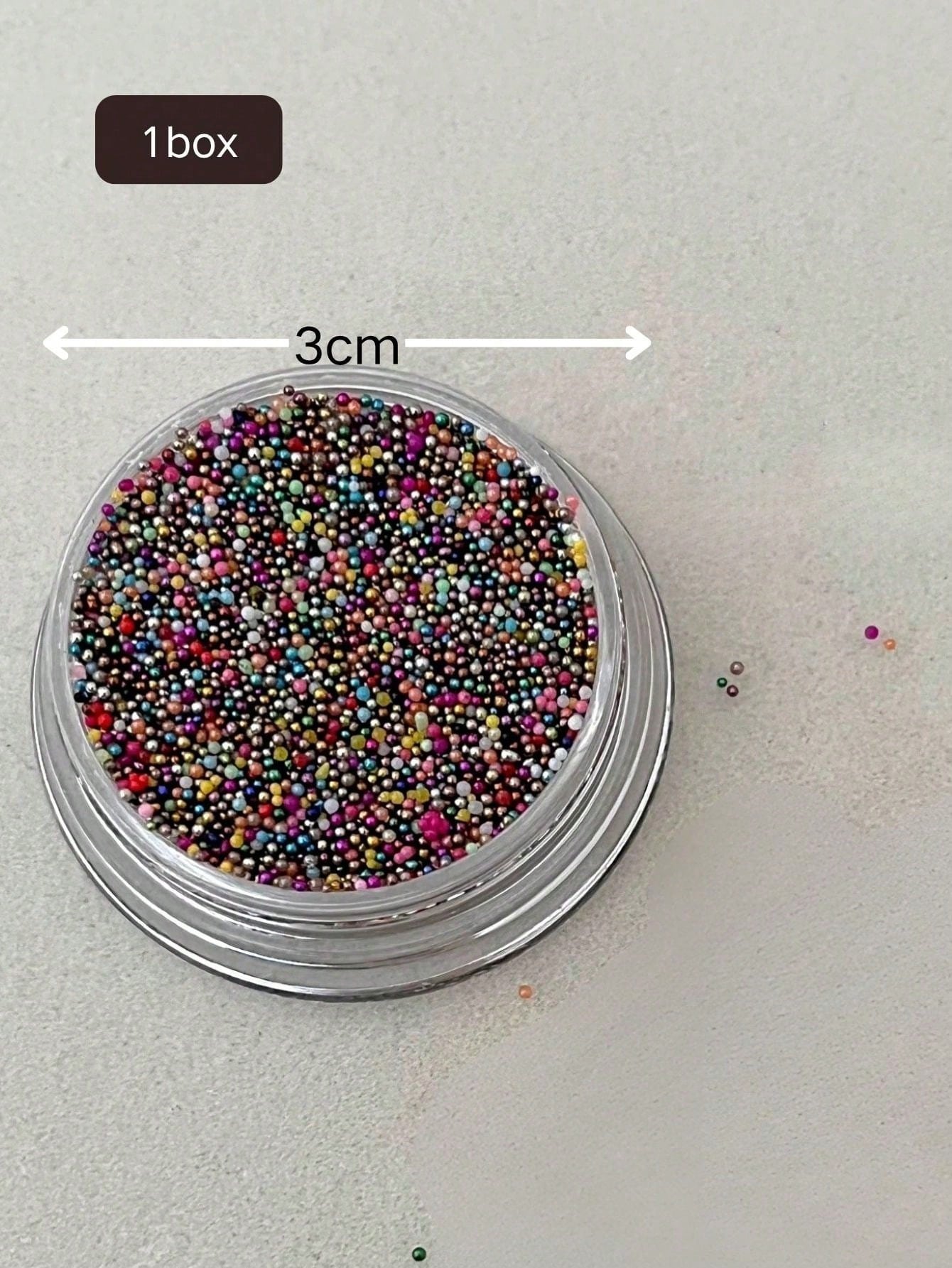 1 Box Colorful Mini Caviar Christmas Tree Decor Beads, Christmas Beads, Stars, Nail Art Accessories, Christmas, Diamond Art, Nail Accessories, Nail Parts, Beads, Parts, Nails
