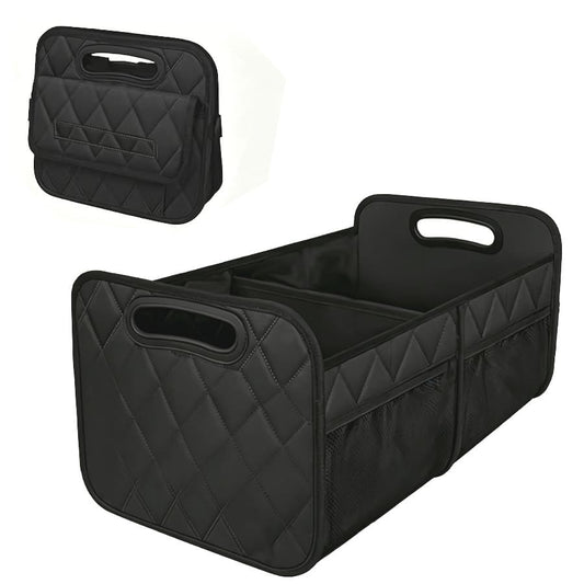 1 Car Trunk Storage Box, Vehicle Storage Container, 6-Pocket Organizer, Car Accessories, Automotive Storage, Luggage Compartment, Trunk