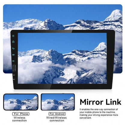 1 Din Car Stereo With A 9" IPS Touch Display| Compatible With Carplay And Android Auto| Wireless FM/AM Radio| Optional Rearview Camera And Steering Control