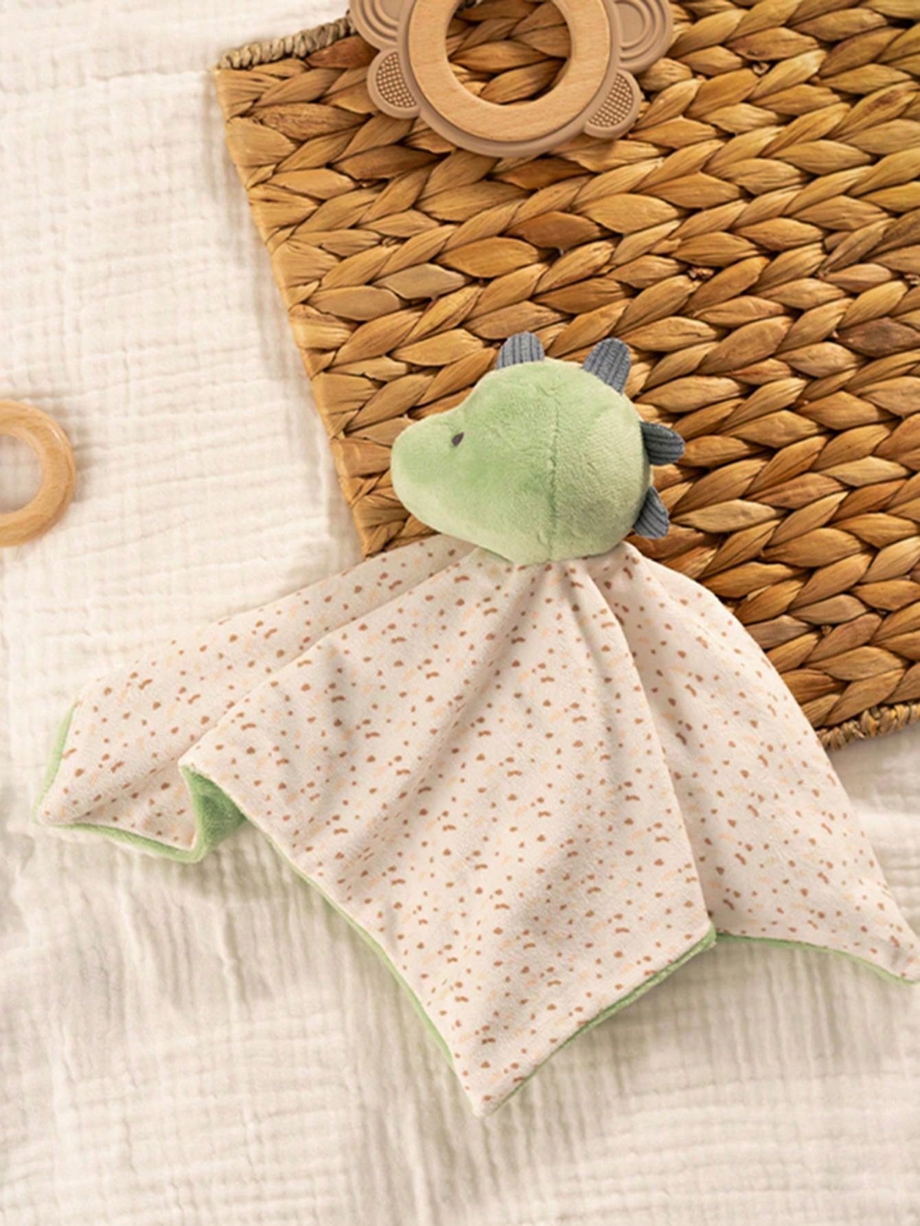 1 Pack Baby Companion Toys Soft Texture Cute Cartoon Animal Toy Design Baby Comfort Blanket Cute Carton Design Security Blankets For Babies