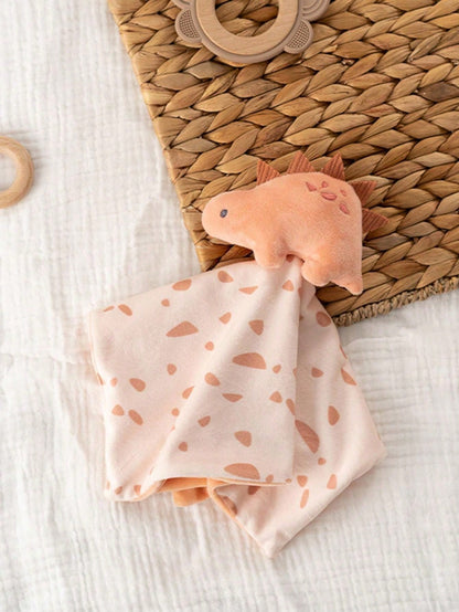 1 Pack Baby Companion Toys Soft Texture Cute Cartoon Animal Toy Design Baby Comfort Blanket Cute Carton Design Security Blankets For Babies