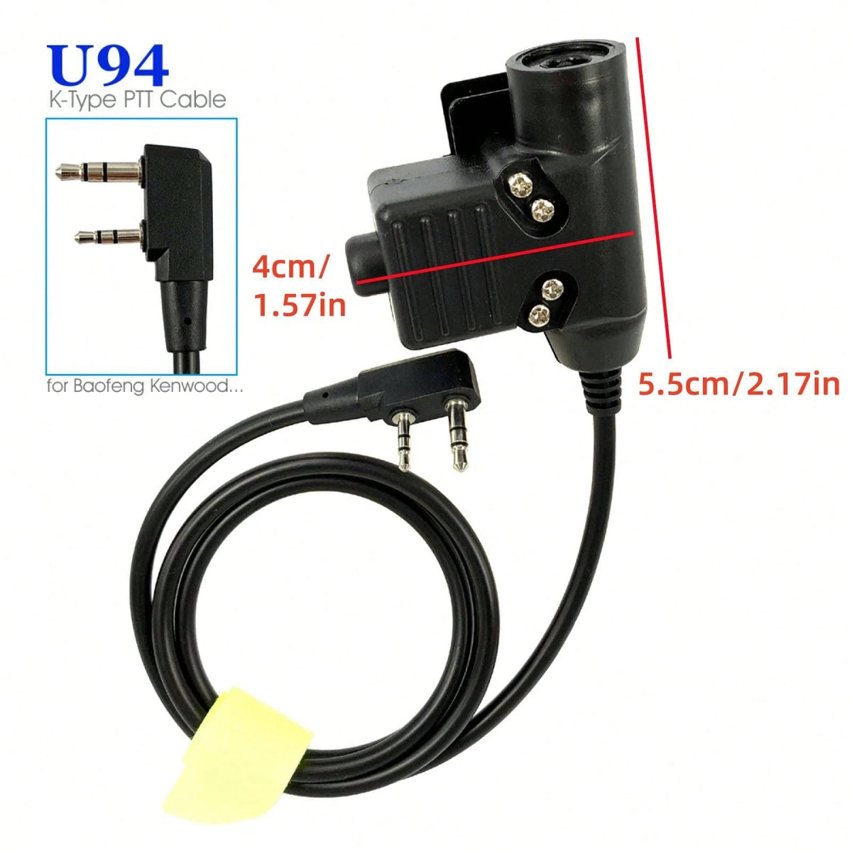 1 Pack U94 PTT Air Acoustic Tube Earpiece Acoustic Tube Earpiece Headset For Kenwood For HYT For TYT Parts