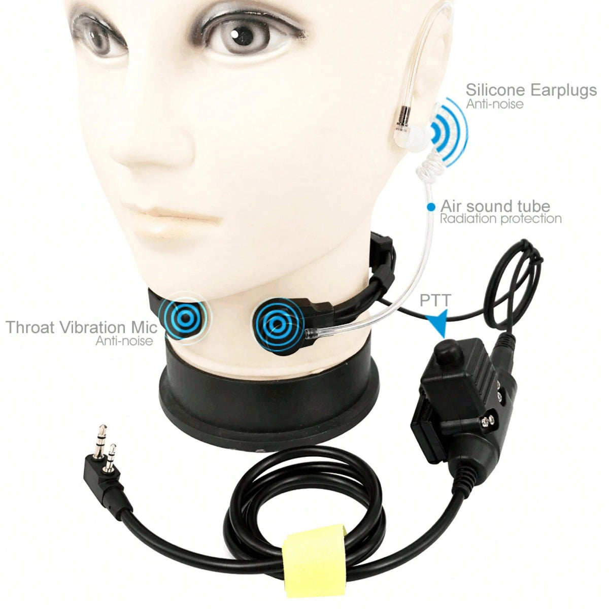 1 Pack U94 PTT Air Acoustic Tube Earpiece Acoustic Tube Earpiece Headset For Kenwood For HYT For TYT Parts