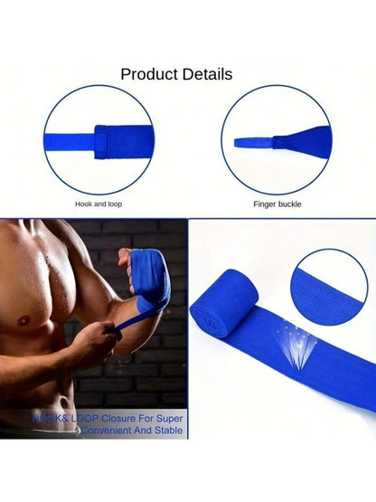 1 Pair 1.5/3/3.5m Long Boxing Wraps, Elastic Hand Wraps For MMA, Muay Thai, Karate, Boxing Training, Sports Wrist Support Bandages