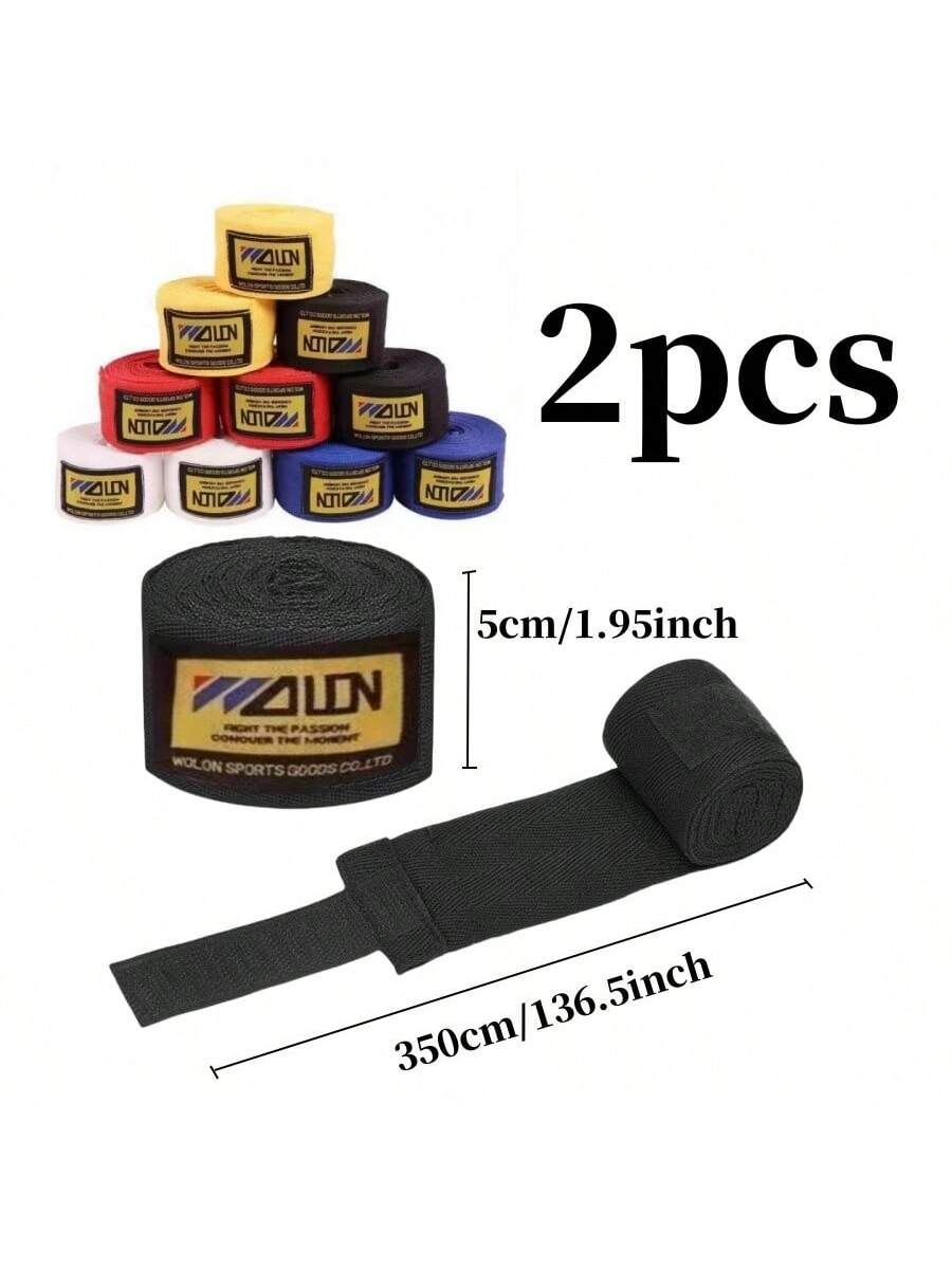 1 Pair 1.5/3/3.5m Long Boxing Wraps, Elastic Hand Wraps For MMA, Muay Thai, Karate, Boxing Training, Sports Wrist Support Bandages
