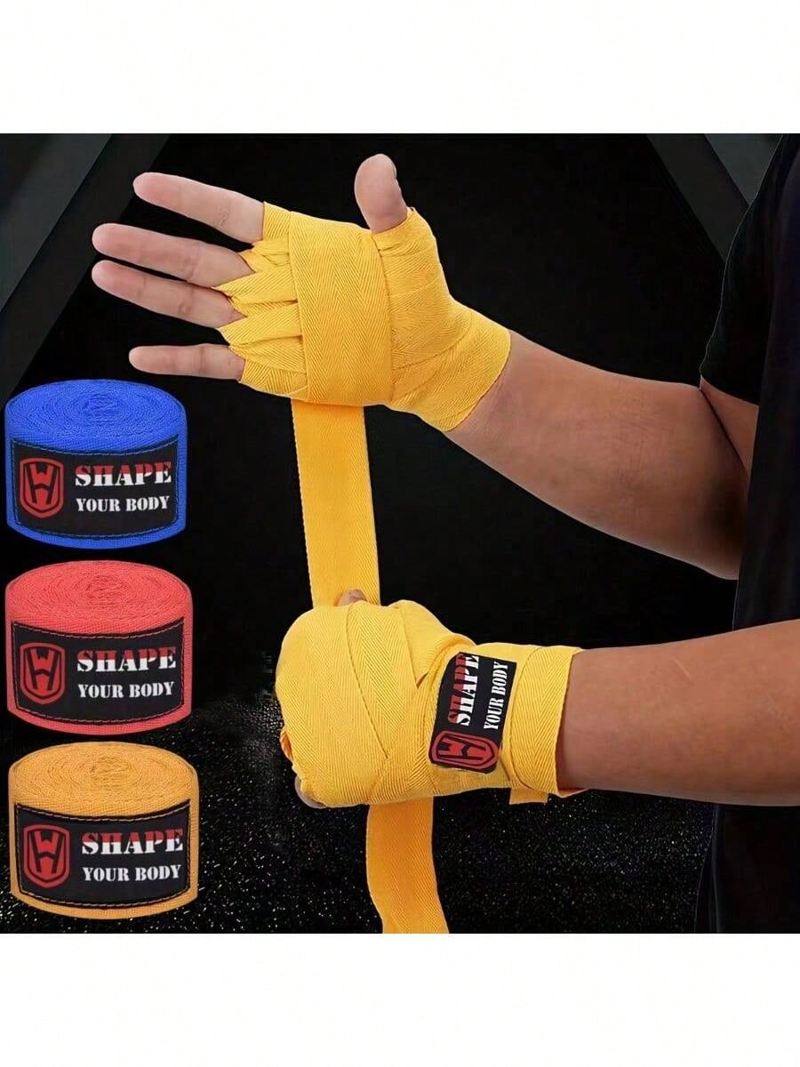 1 Pair 1.5/3/3.5m Long Boxing Wraps, Elastic Hand Wraps For MMA, Muay Thai, Karate, Boxing Training, Sports Wrist Support Bandages