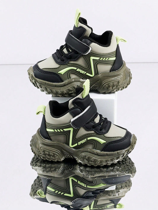 1 Pair Baby Sports Shoes Spring Autumn Fashion New Children's White Sneakers Soft Sole Anti-Slip Boys Casual Board Shoes Infant Breathable Shoes Soft Upper Breathable Sports Shoes, Suitable For Boys A