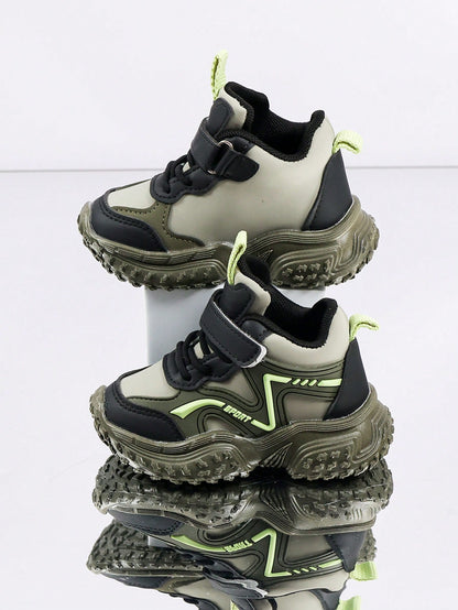 1 Pair Baby Sports Shoes Spring Autumn Fashion New Children's White Sneakers Soft Sole Anti-Slip Boys Casual Board Shoes Infant Breathable Shoes Soft Upper Breathable Sports Shoes, Suitable For Boys A