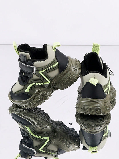 1 Pair Baby Sports Shoes Spring Autumn Fashion New Children's White Sneakers Soft Sole Anti-Slip Boys Casual Board Shoes Infant Breathable Shoes Soft Upper Breathable Sports Shoes, Suitable For Boys A
