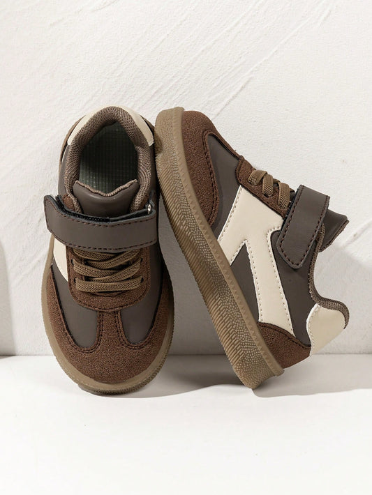 1 Pair Girls' Sports Shoes, Boys' Sports Shoes, Spring/Autumn New Baby Toddler Shoes, Walking Shoes Wear-Resistant Soft Sole Colorblock Training Shoes, Baby Casual Shoes
