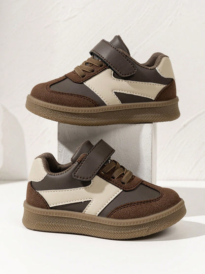 1 Pair Girls' Sports Shoes, Boys' Sports Shoes, Spring/Autumn New Baby Toddler Shoes, Walking Shoes Wear-Resistant Soft Sole Colorblock Training Shoes, Baby Casual Shoes