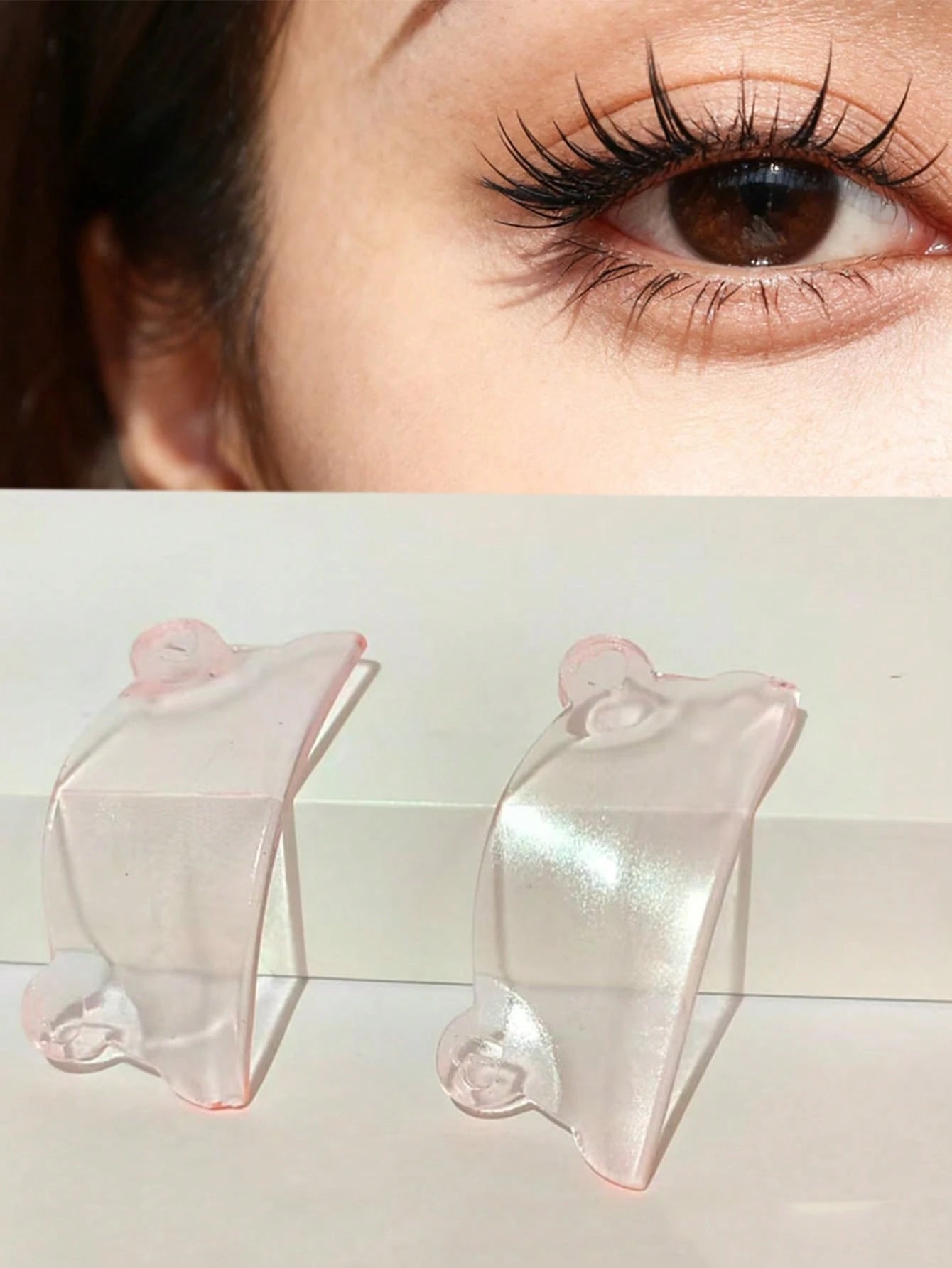 1 Pair Reusable Eyelash Softening Pads, Eyelash Lift And Protection Shield, Suitable For Eyelash And Eyebrow Perming/Dyeing, Self-Adhesive 3D Eyelash Curler Accessory, Makeup Tool