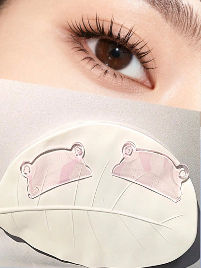 1 Pair Reusable Eyelash Softening Pads, Eyelash Lift And Protection Shield, Suitable For Eyelash And Eyebrow Perming/Dyeing, Self-Adhesive 3D Eyelash Curler Accessory, Makeup Tool