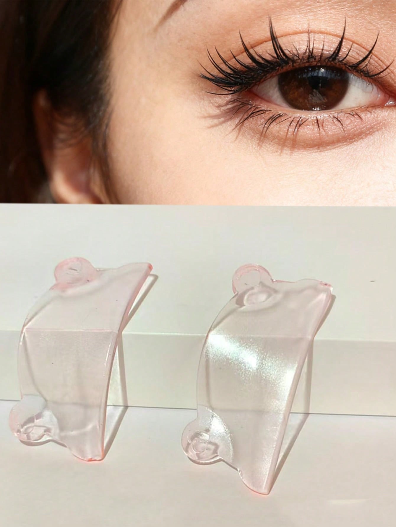 1 Pair Reusable Eyelash Softening Pads, Eyelash Lift And Protection Shield, Suitable For Eyelash And Eyebrow Perming/Dyeing, Self-Adhesive 3D Eyelash Curler Accessory, Makeup Tool