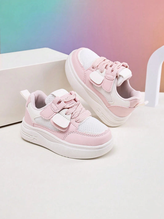 1 Pair Toddler Low-Top Casual Sports Sneakers For Baby Girls
