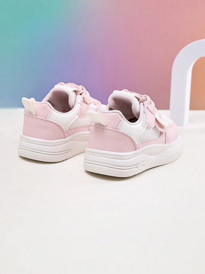 1 Pair Toddler Low-Top Casual Sports Sneakers For Baby Girls