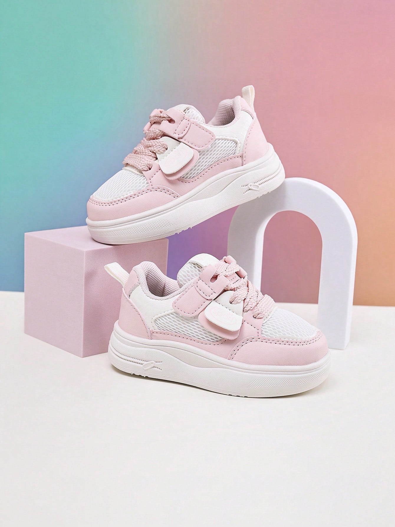 1 Pair Toddler Low-Top Casual Sports Sneakers For Baby Girls