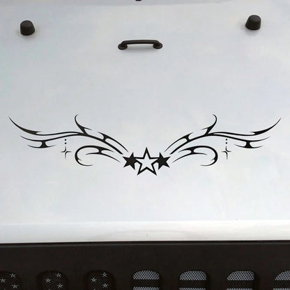 1 Pc Star Wings Car Sticker Decal, Vinyl Tramp Stamp Sticker For Car Window Bumper, Girly Gift Accessories For Y2K/90s Aesthetic Fans