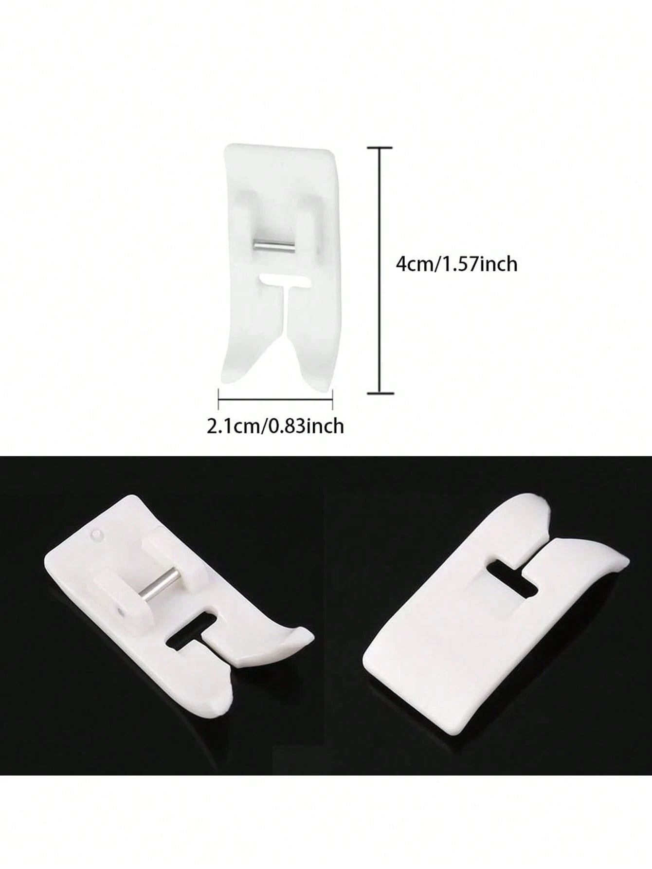 1 Pc, Home Multifunctional Sewing Machine With Leather Sliding Material Presser Foot Plastic Steel Non-Stick Presser Foot, Household Sewing Machine Sewing Accessories, Sewing Machine Accessories, DIY