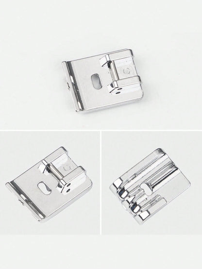 1 Pc, Home Multifunctional Sewing Machine With Leather Sliding Material Presser Foot Plastic Steel Non-Stick Presser Foot, Household Sewing Machine Sewing Accessories, Sewing Machine Accessories, DIY