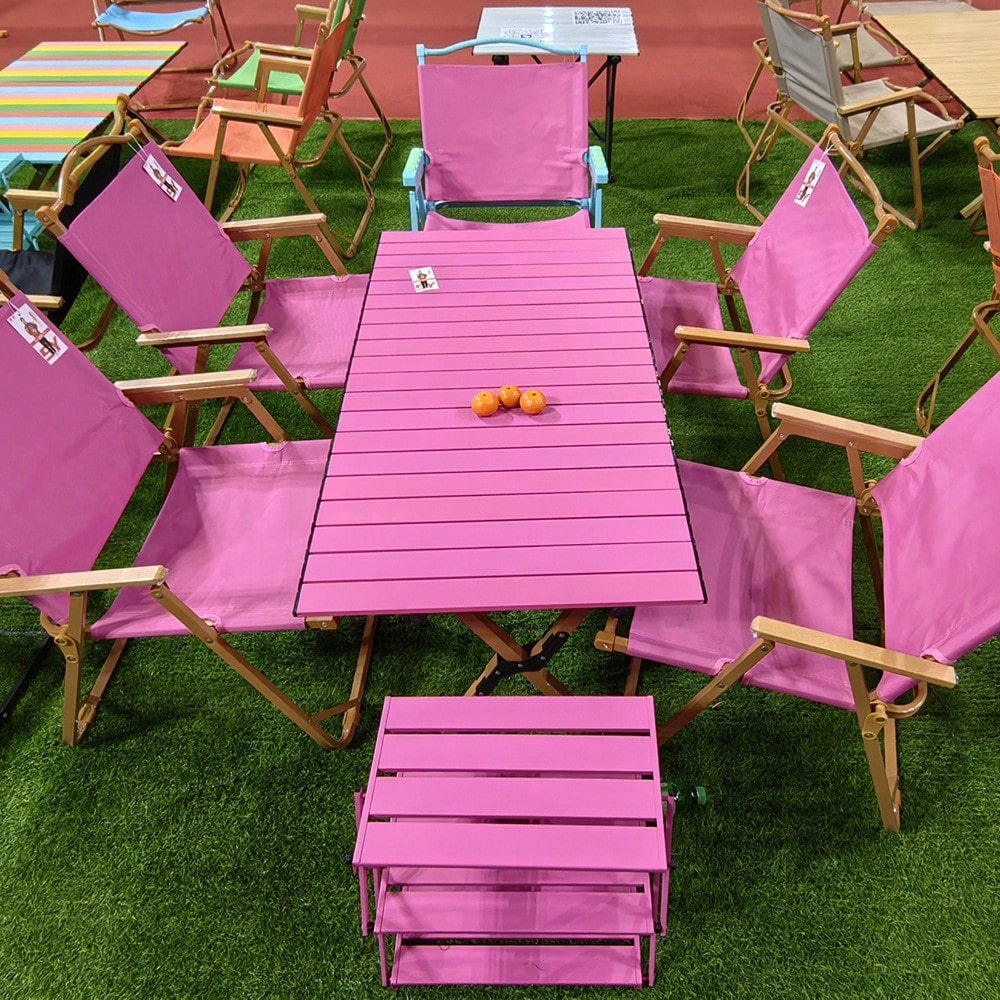 1 Piece Colorful Kermit Chair, Rainbow Foldable Outdoor Table And Chair, Portable Beach Camping Fishing Stool, Foldable Furniture For Outdoor Picnic, Fishing And Stall Use Outdoor Chairs Outdoor Furn