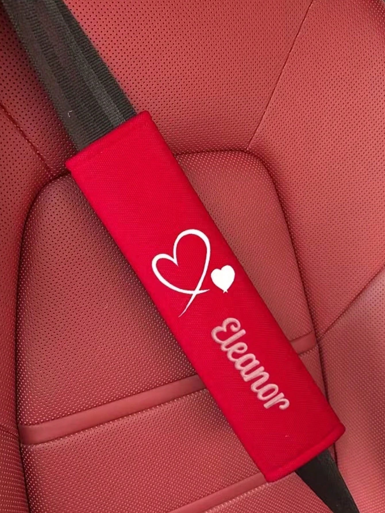 1 Piece Of Customizable Name, Car Seatbelt Shoulder Cushion, Soft And Comfortable Protective Cover, Ergonomically Designed To Enhance Driving Experience, Suitable For Most Car Models, Soft And Comfort