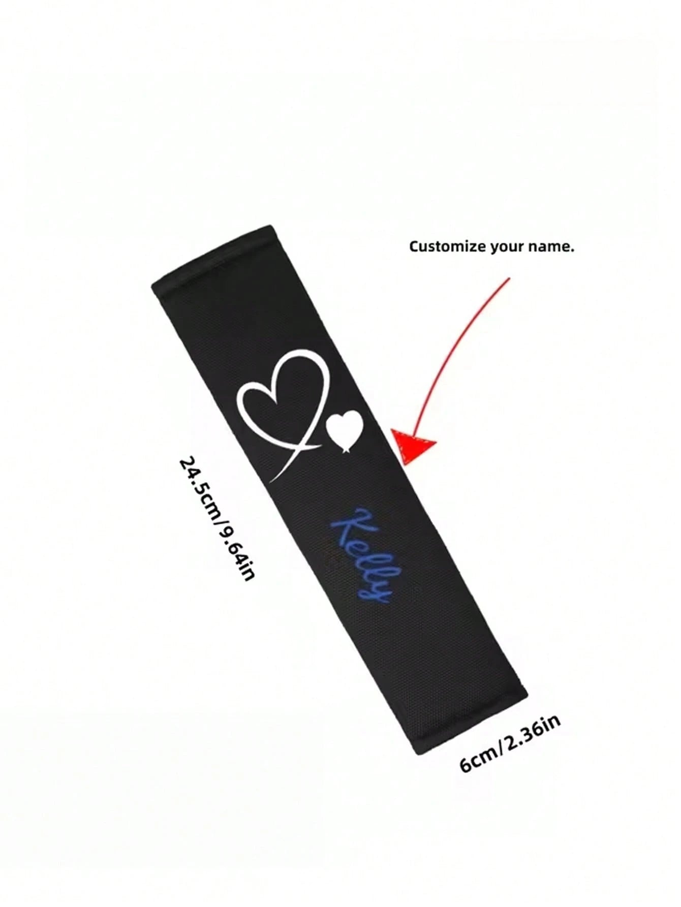 1 Piece Of Customizable Name, Car Seatbelt Shoulder Cushion, Soft And Comfortable Protective Cover, Ergonomically Designed To Enhance Driving Experience, Suitable For Most Car Models, Soft And Comfort