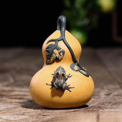 1 Piece Water Spray Tea Pet Handmade Frog Watermelon Ornament Gourd Pumpkin Vegetable Fruit Tea Playing Tea Set Accessories
