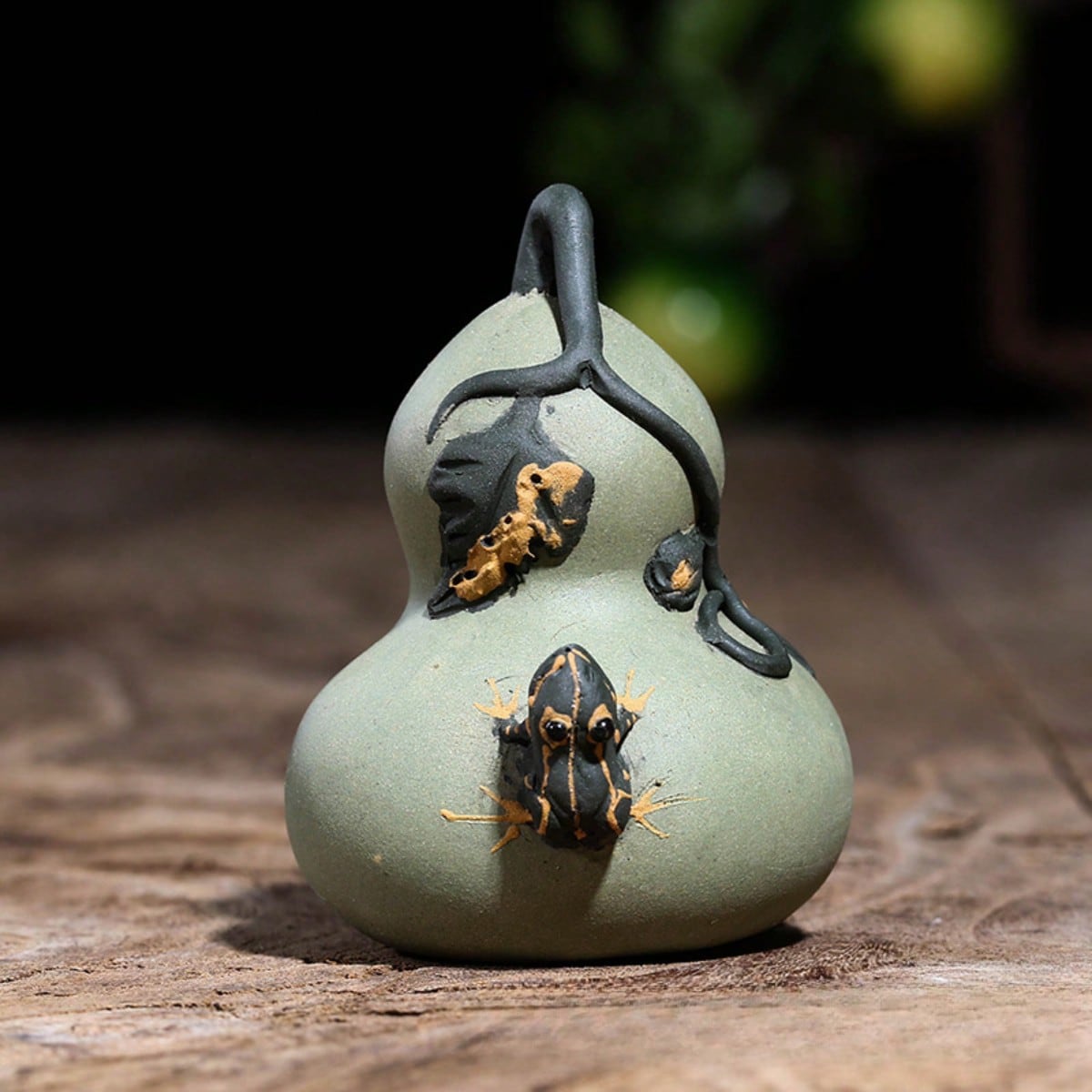 1 Piece Water Spray Tea Pet Handmade Frog Watermelon Ornament Gourd Pumpkin Vegetable Fruit Tea Playing Tea Set Accessories