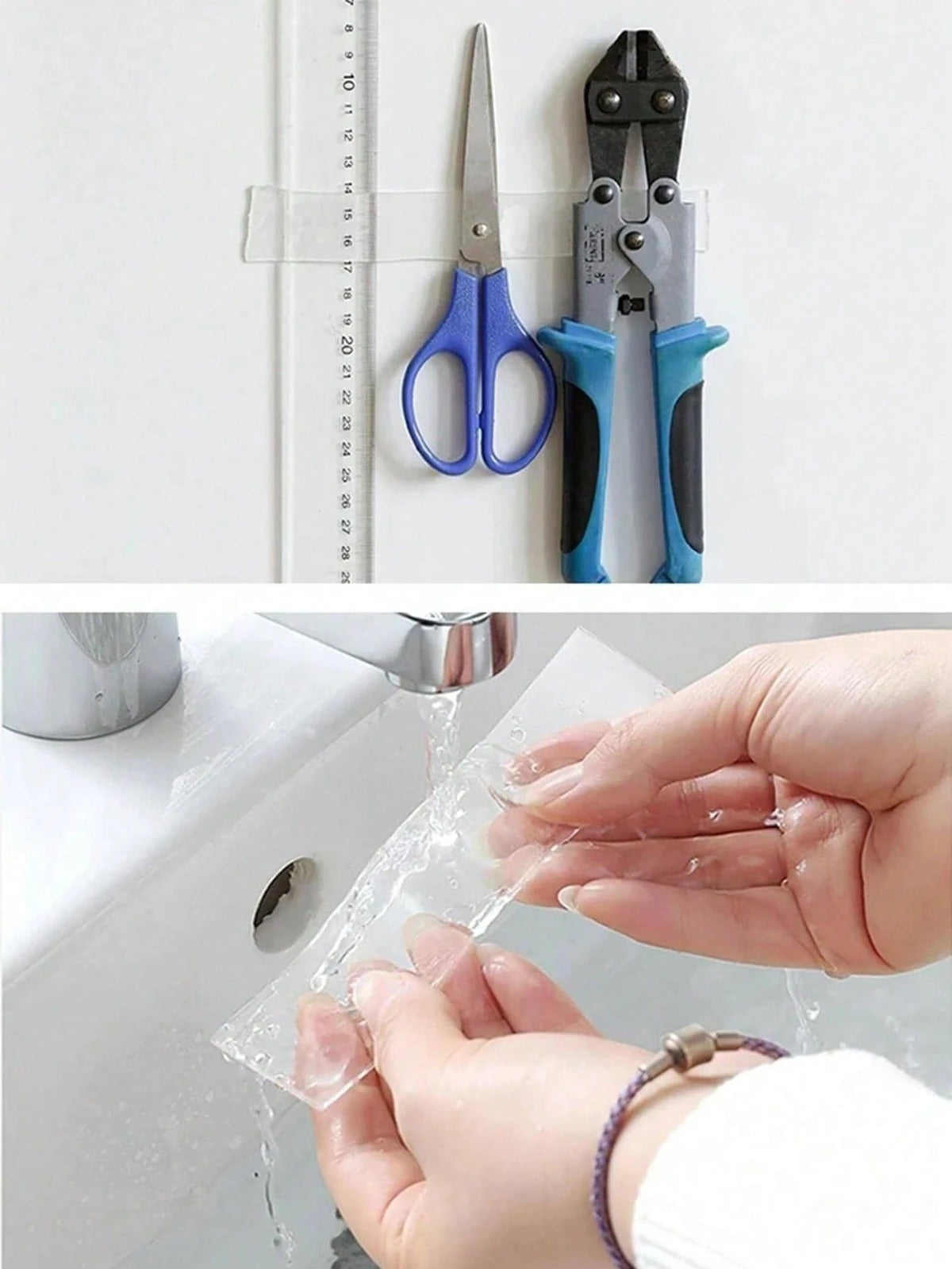1 Roll Of Heavy Duty Strong Double Sided Tape For Hanging Pictures, Mutual Decoration, Mutual, Etc. Reusable Strong Adhesive Multi-Purpose Waterproof Transparent Double Sided Tape- Suitable For Home
