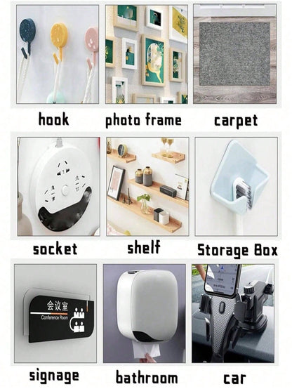 1 Roll Of Heavy Duty Strong Double Sided Tape For Hanging Pictures, Mutual Decoration, Mutual, Etc. Reusable Strong Adhesive Multi-Purpose Waterproof Transparent Double Sided Tape- Suitable For Home