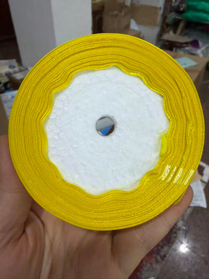 1 Roll Of Polyester Satin Ribbon- Gift Box, Candy Box, Cake Box, Fresh Flower Decoration Ribbon (Machine Dyed With Slight Color Difference)
