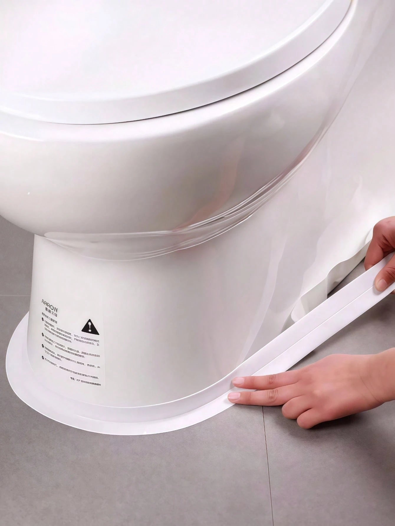 1 Roll PVC Waterproof Sealing Strip, Self-Adhesive Anti-Crack Caulk For Sink, Stove, Floor Corners, Bathroom, Toilet And Bathtub, Mold And Moisture Proof, Offers Neat Sealing Effect
