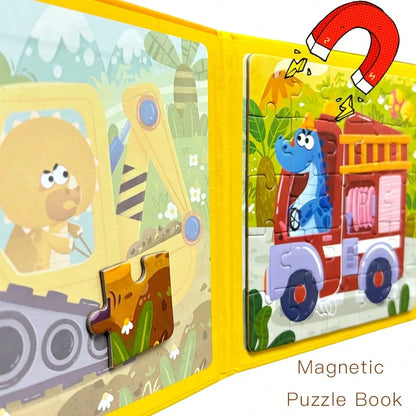 1 Set (50 Pieces) Magnetic Paper Puzzle – 3-In-1 Magnetic Puzzle Book. Educational Toy For Cognitive Development And Preschool Learning; Ideal Gift For Children Aged 3+. Perfect For Travel And On-The