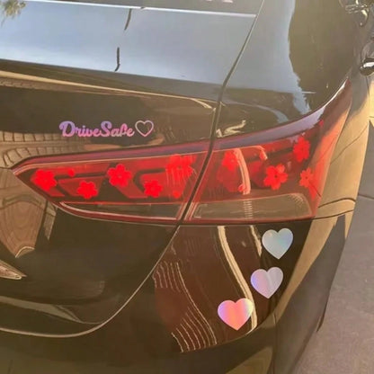 1 Set Assorted Cherry Blossom Pattern Car Stickers, Vinyl Waterproof & UV Resistant, Suitable For Car Headlights, Tail Lights, Rear Lights, JDM Exterior Accessories, DIY Car Lights, Body, Rear Glass S