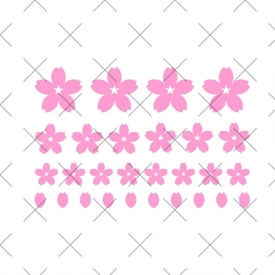 1 Set Assorted Cherry Blossom Pattern Car Stickers, Vinyl Waterproof & UV Resistant, Suitable For Car Headlights, Tail Lights, Rear Lights, JDM Exterior Accessories, DIY Car Lights, Body, Rear Glass S
