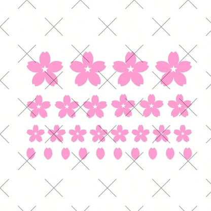 1 Set Assorted Cherry Blossom Pattern Car Stickers, Vinyl Waterproof & UV Resistant, Suitable For Car Headlights, Tail Lights, Rear Lights, JDM Exterior Accessories, DIY Car Lights, Body, Rear Glass S