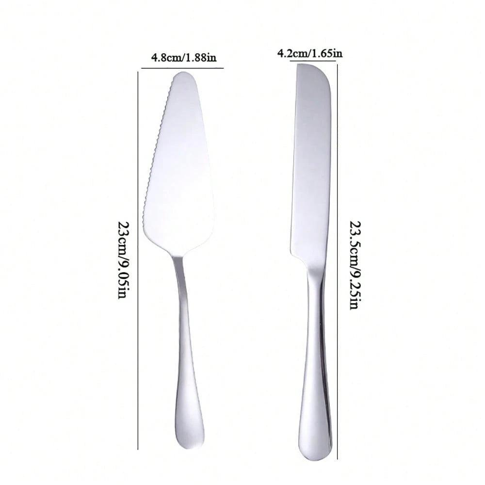 1 Set Customized Cake Knife And Fork Wedding Cake Cutting Sets, Creative Cake Knife And Fork