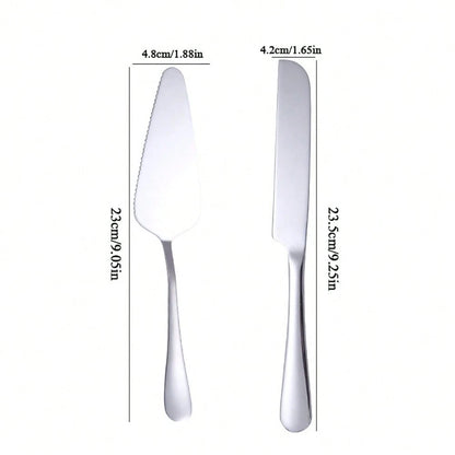 1 Set Customized Cake Knife And Fork Wedding Cake Cutting Sets, Creative Cake Knife And Fork