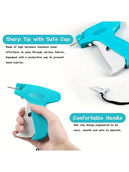 1 Set Instant Fix Micro Stitch Gun- 3000pcs Plastic Needles Portable Clothing Repair Tool For Quick Hemming, Quilt Folding, Labeling And Various Clothing Repair Work
