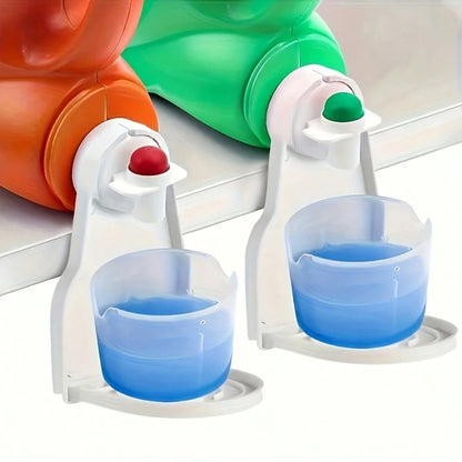 1 Set Laundry Detergent Dispenser Cup Holder, Equipped With Upgraded Nozzle And Easy-To-Use Switch For Hassle-Free And Tidy Detergent Dispensing