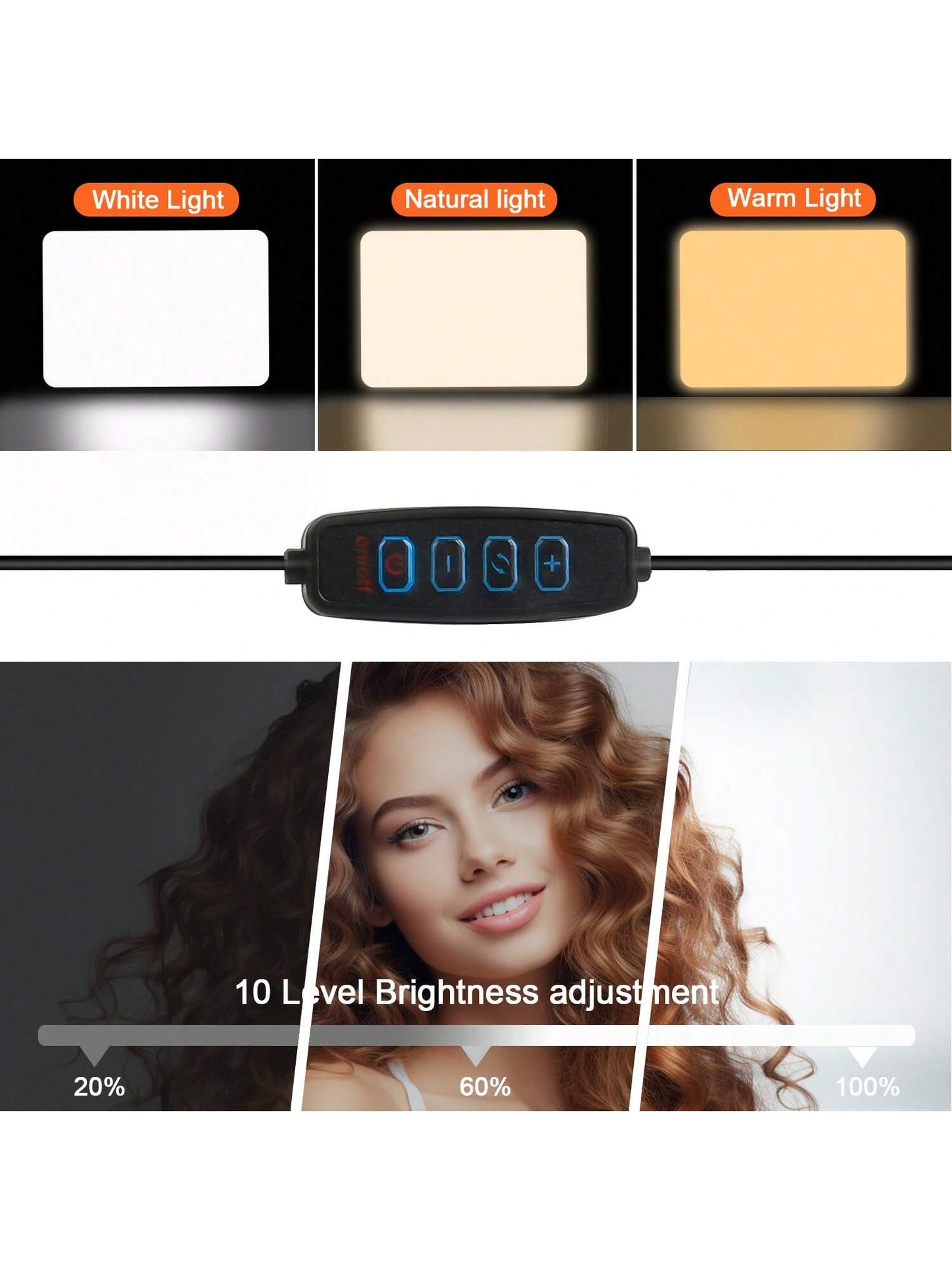 1 Set Of 10 Inch Square Fill Light, Professional Lighting Equipment For Live Streaming And Food Photography- USB Powered, Soft Emitting, Square Fill Light LED Light With 110cm Tripod, Used For Photo