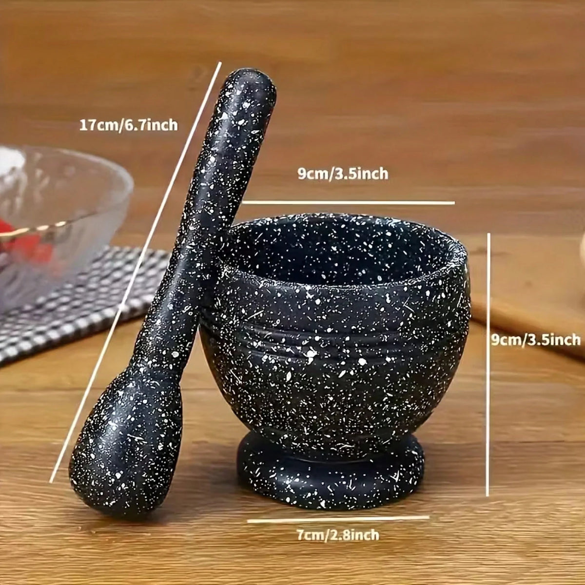 1 Set Of Grinder & Pestle Set- PP Garlic/Pepper/Spice Grinder Bowl- Multi-Functional Kitchen Tool For Seasonings, Grains Spice Grinder- Household Kitchen Gadgets