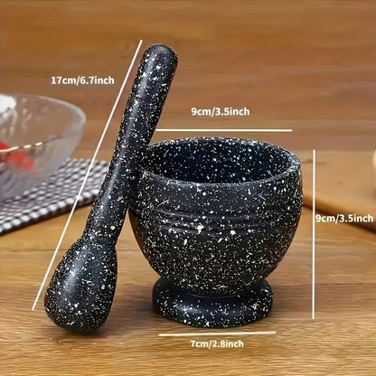 1 Set Of Grinder & Pestle Set- PP Garlic/Pepper/Spice Grinder Bowl- Multi-Functional Kitchen Tool For Seasonings, Grains Spice Grinder- Household Kitchen Gadgets